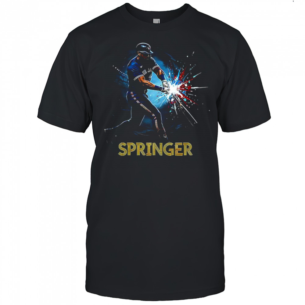 George Springer Toronto Blue Jays baseball hit graphic shirt