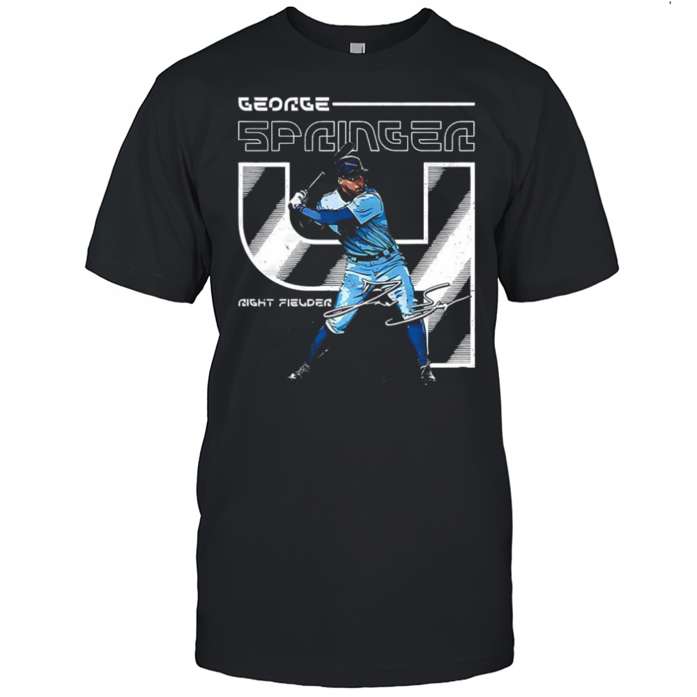 George Springer Toronto Blue Jays baseball Number 4 signature shirt