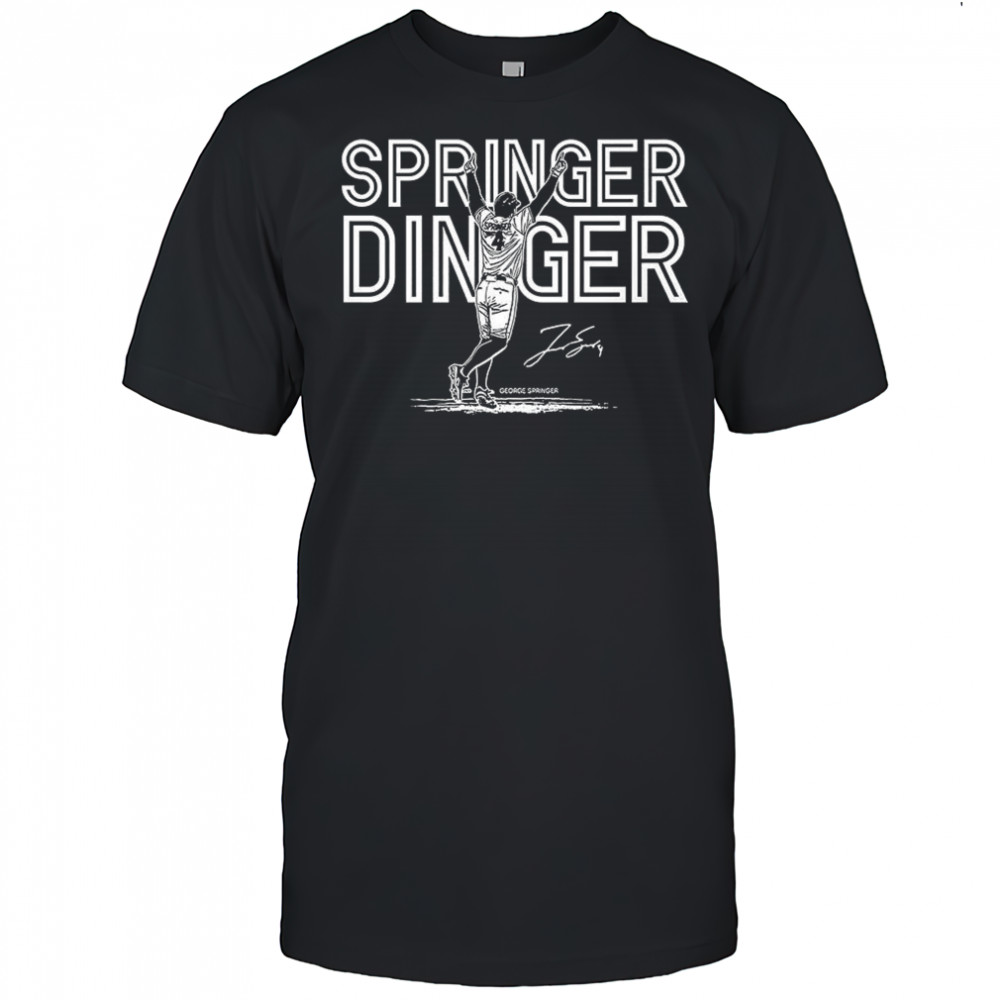 George Springer Toronto Blue Jays baseball Springer Dinger celebration signature shirt
