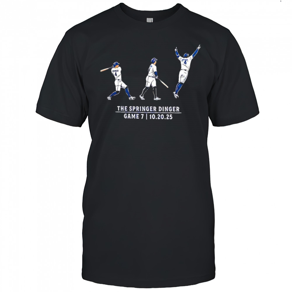 George Springer Toronto Blue Jays baseball The Game Seven Springer Dinger shirt