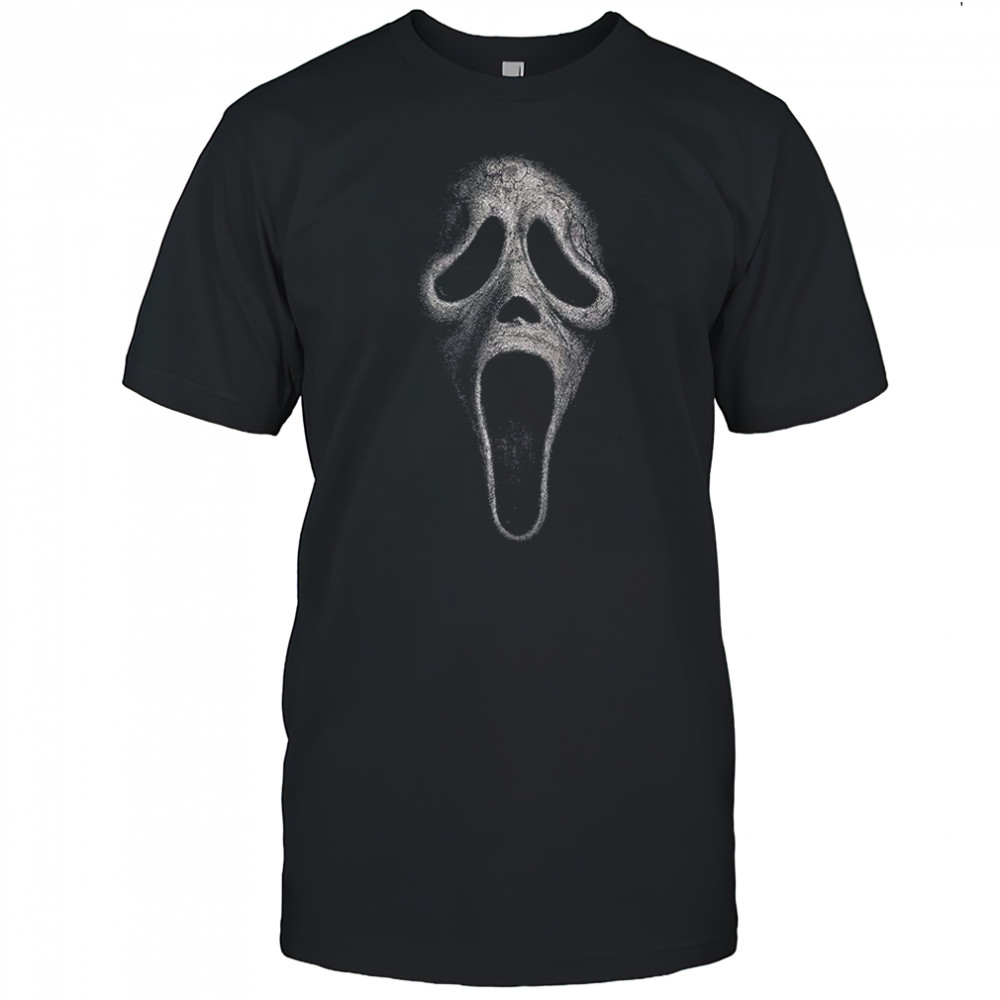 Ghostface Scream big face graphic Halloween shirt
