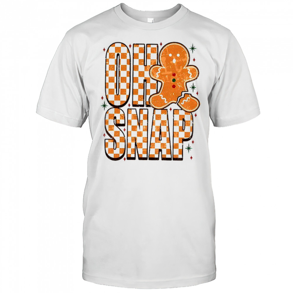 Gingerbread broken Oh Snap Funny Trendy Christmas shirt