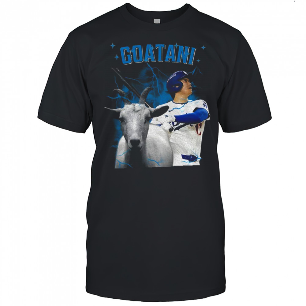 Goatani Shohei Ohtani Goat Los Angeles Dodgers MLB Baseball shirt
