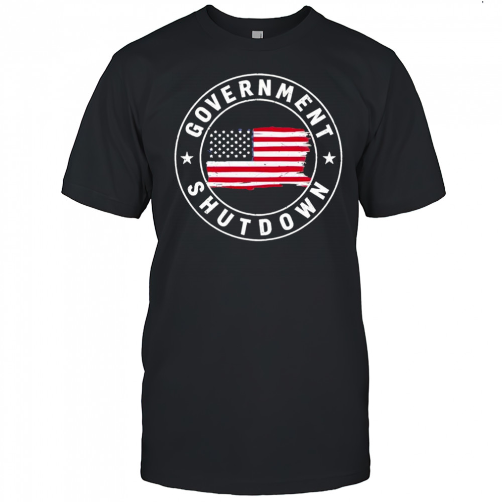 Government Shutdown 2025 American Flag Trump shirt