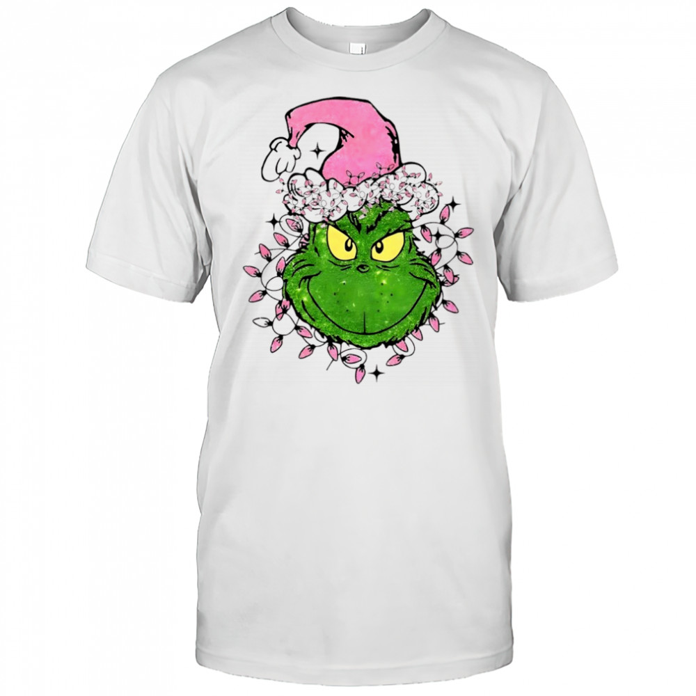 Grinch Max Santa hat pink Merry Christmas 2025 shirt