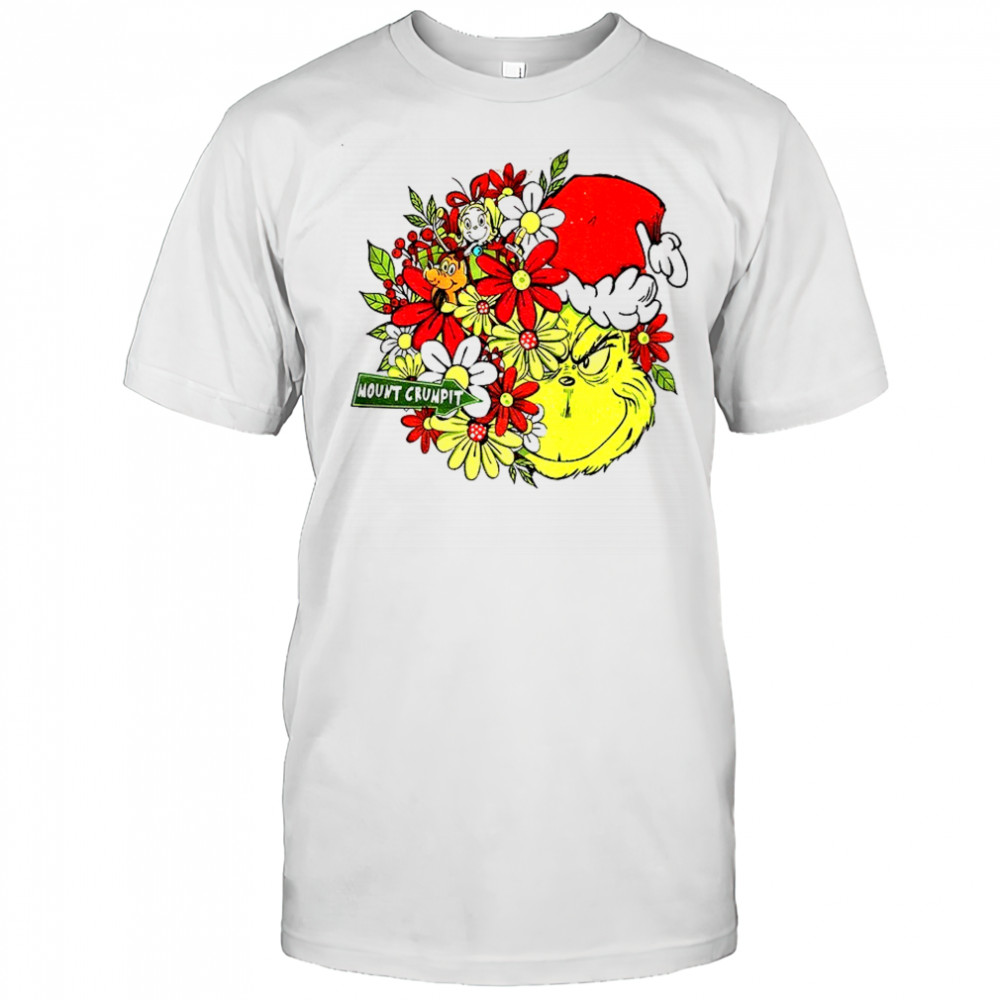 Grinch Santa hat mount crumpit Merry Christmas shirt