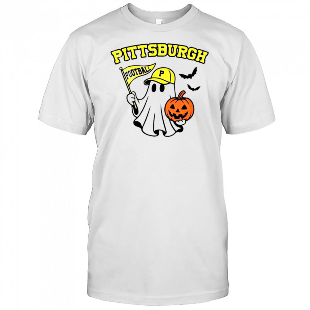 Halloween Ghost Pittsburgh Pirates Football flag pumpkin shirt