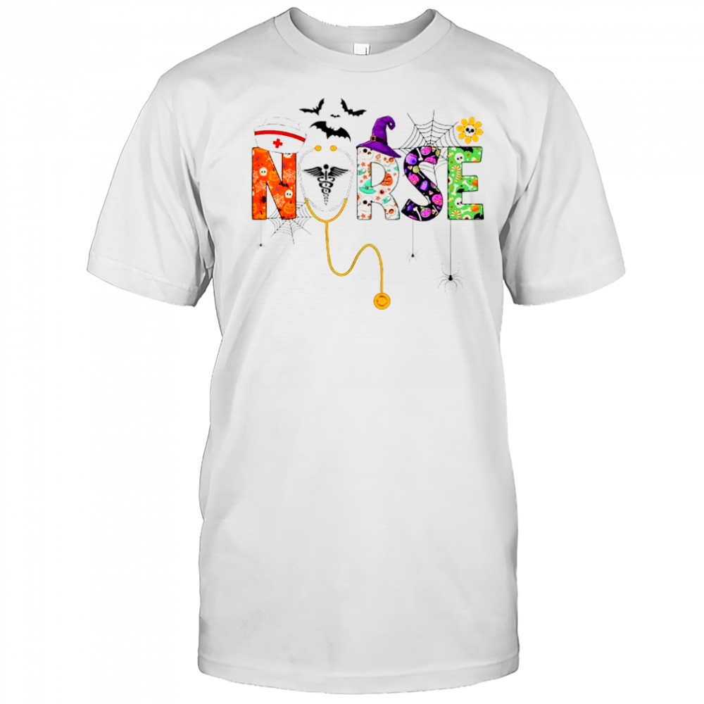 Halloween Nurse Life Funny Nursing Stethoscope Spooky Nurse shirt