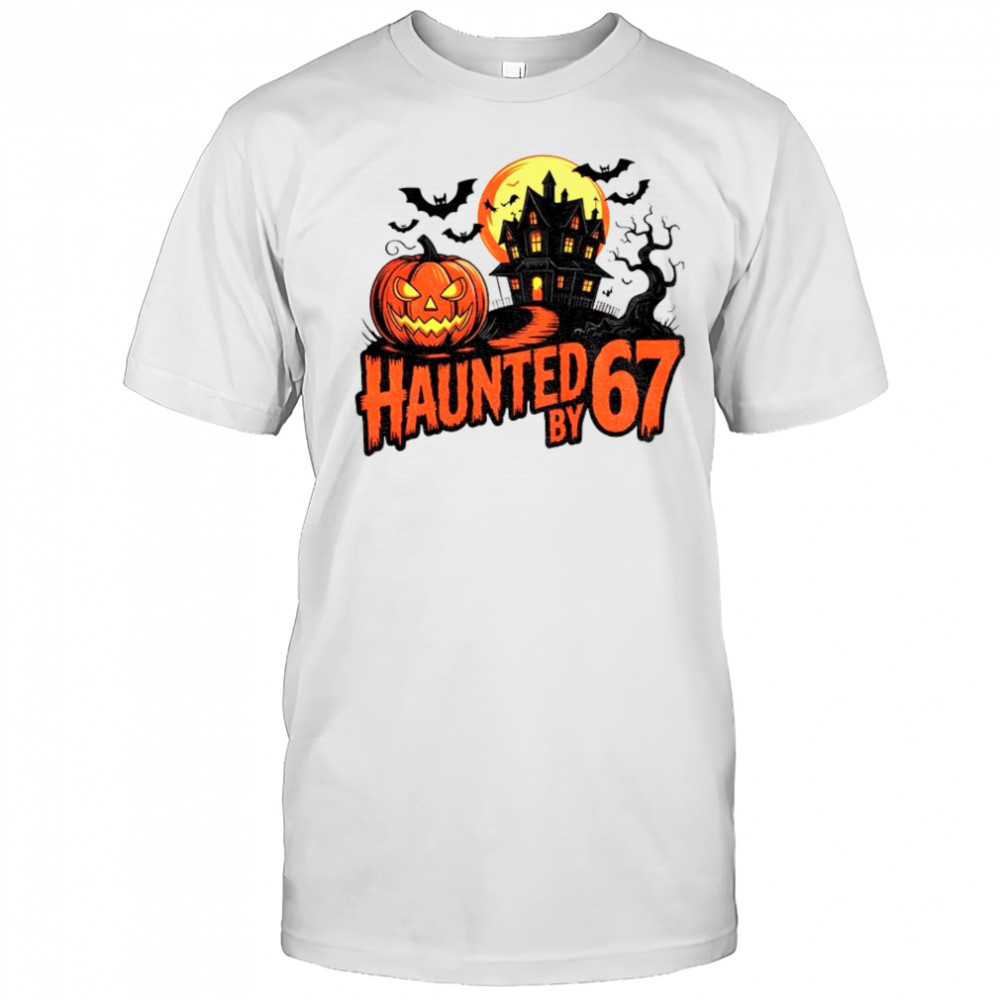 Haunted by 67 Retro Halloween Six Seven Meme shirt