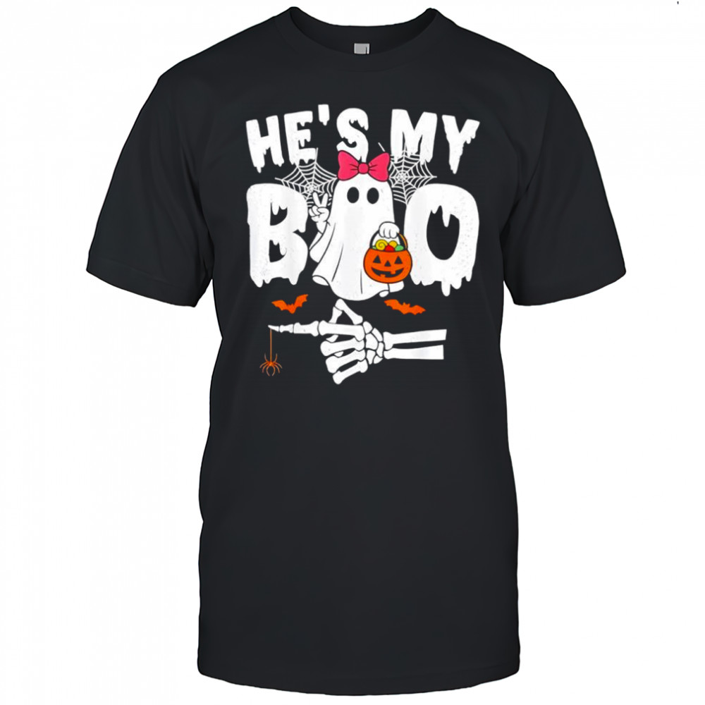 He’s My Boo Matching Halloween Couples She’s My Boo shirt