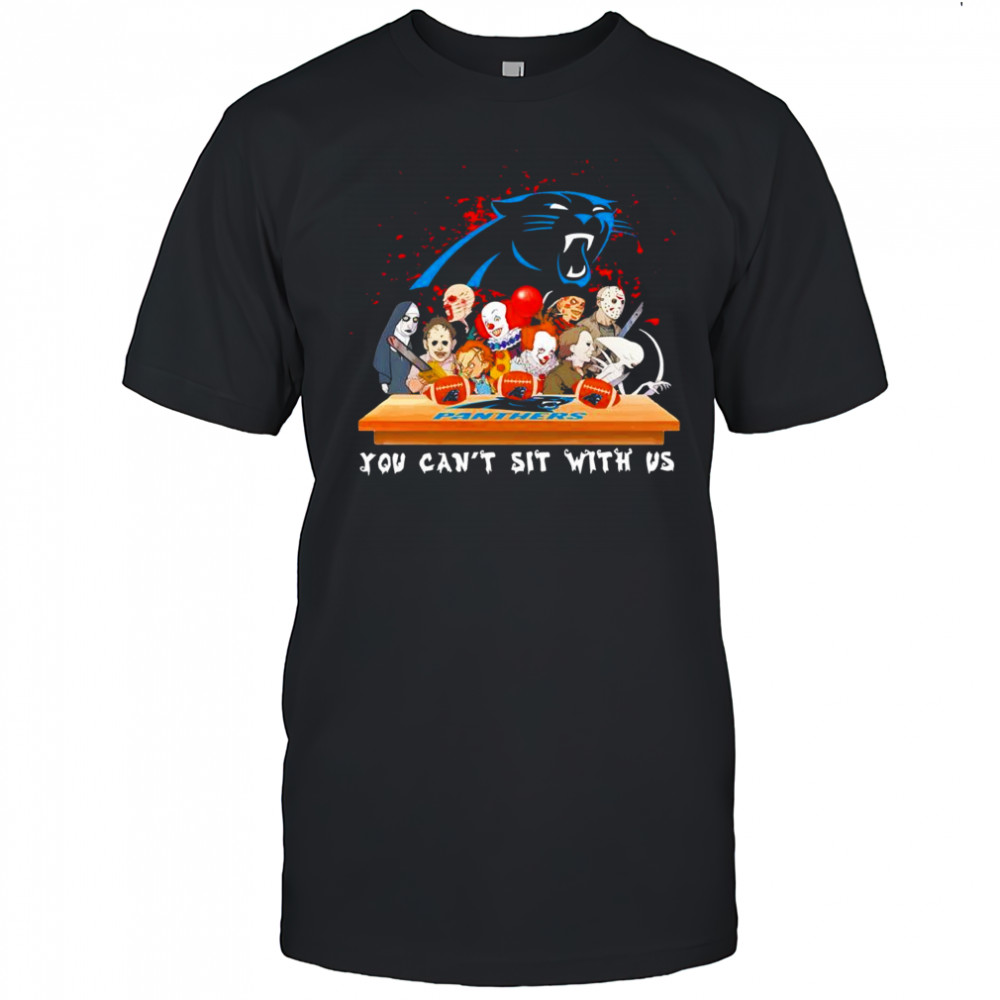 Horror You Can’t Sit With Us Carolina Panthers NFL shirt
