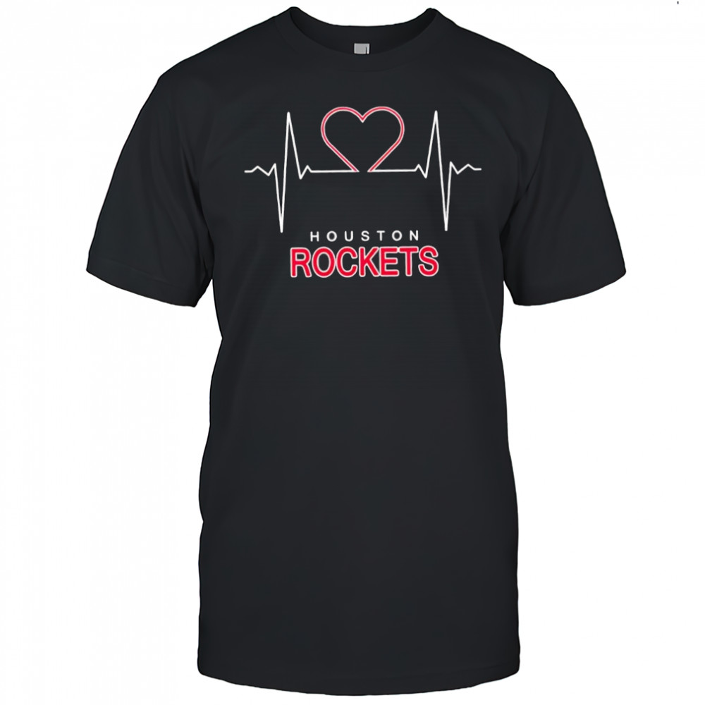 Houston Rockets Basketball Heartbeat ladies graphic shirt