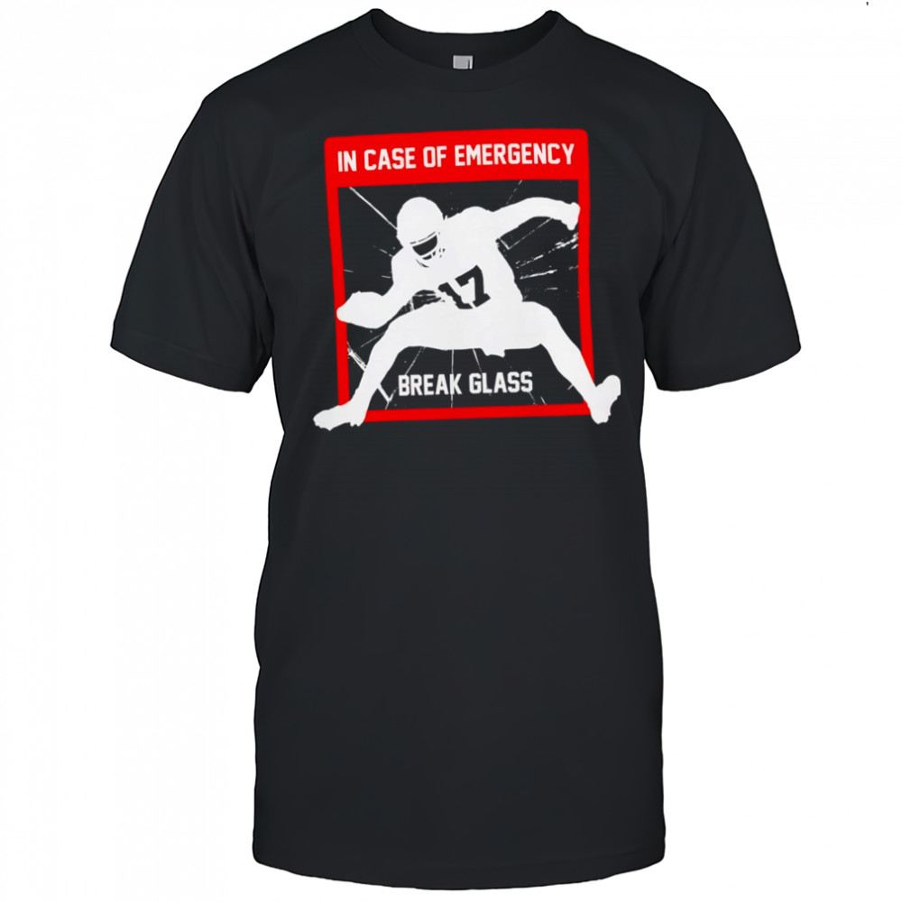 In Case Of Emergency Break Glass Football T-shirts