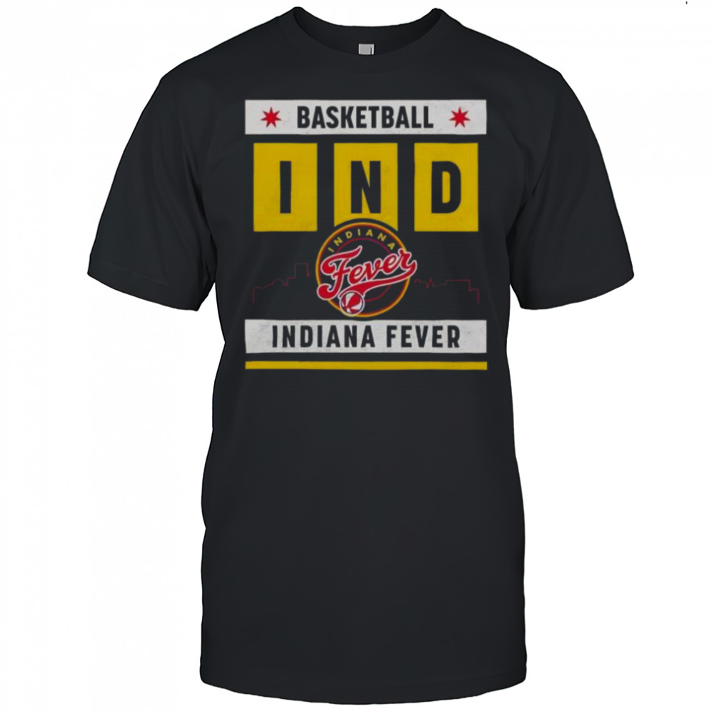 Indiana Fever Basketball Skyline T-Shirt