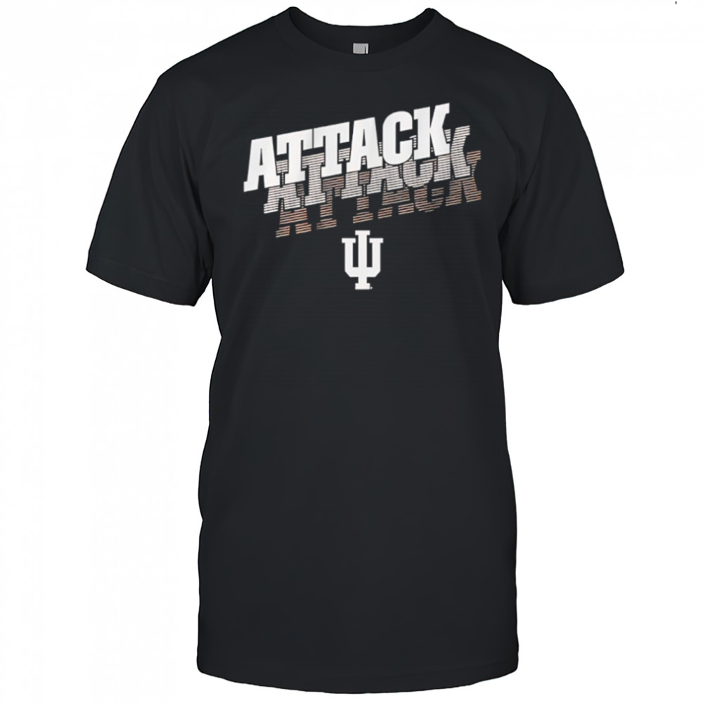 Indiana Hoosiers football attack attack attack logo shirt