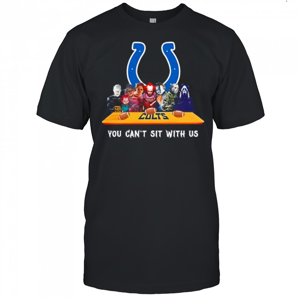 Indianapolis Colts Horror Movies Halloween you can’t sit with us shirt