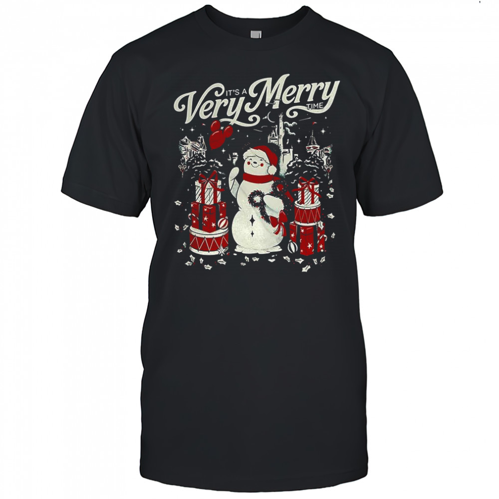 It’s a very merry time snowman Disney Christmas shirt
