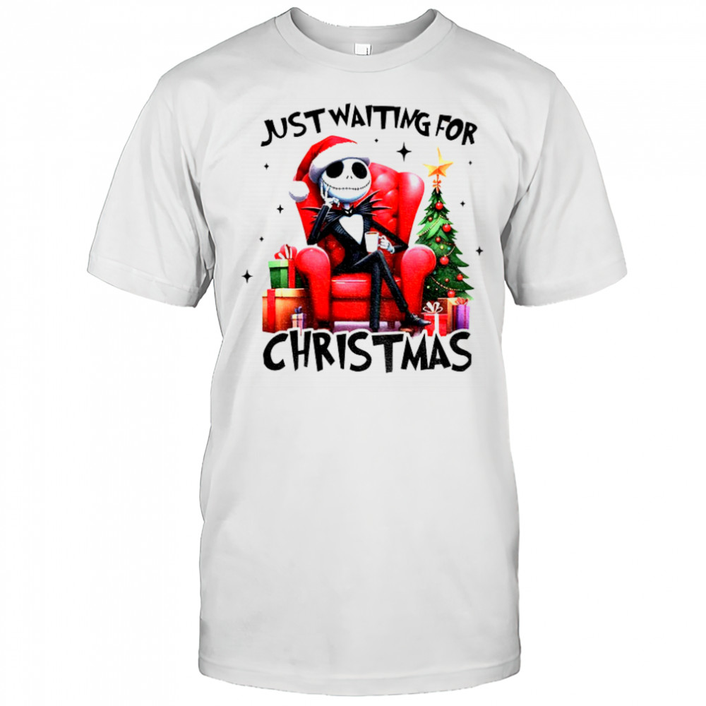 Jack Skellington just waiting for Christmas 2025 shirt