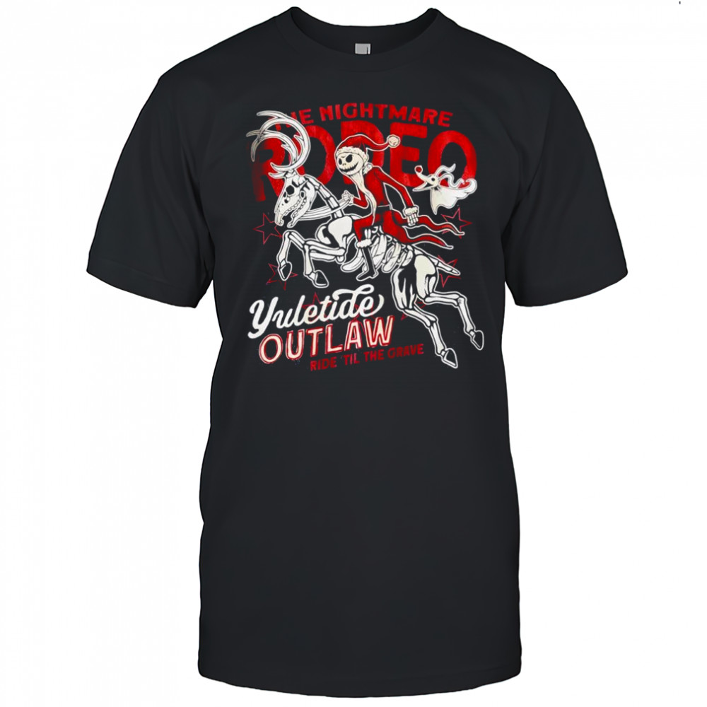 Jack Skellington the nightmare before christmas yuletide outlaw ride til the grave shirt