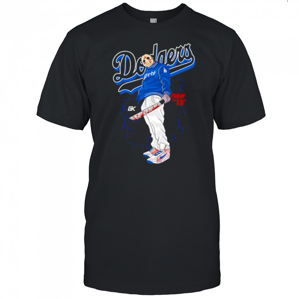 Jason Voorhees Los Angeles Dodgers Halloween shirt