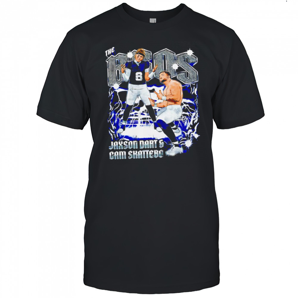 Jaxson Dart and Cam Skattebo New York Giants The Bros T-shirts