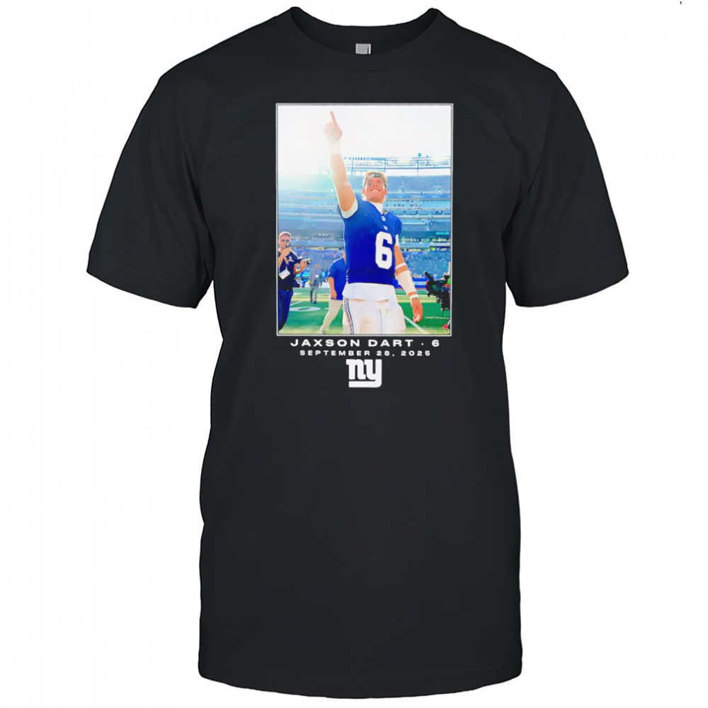 Jaxson Dart New York Giants NFL Flash Features Week 4 poster shirt
