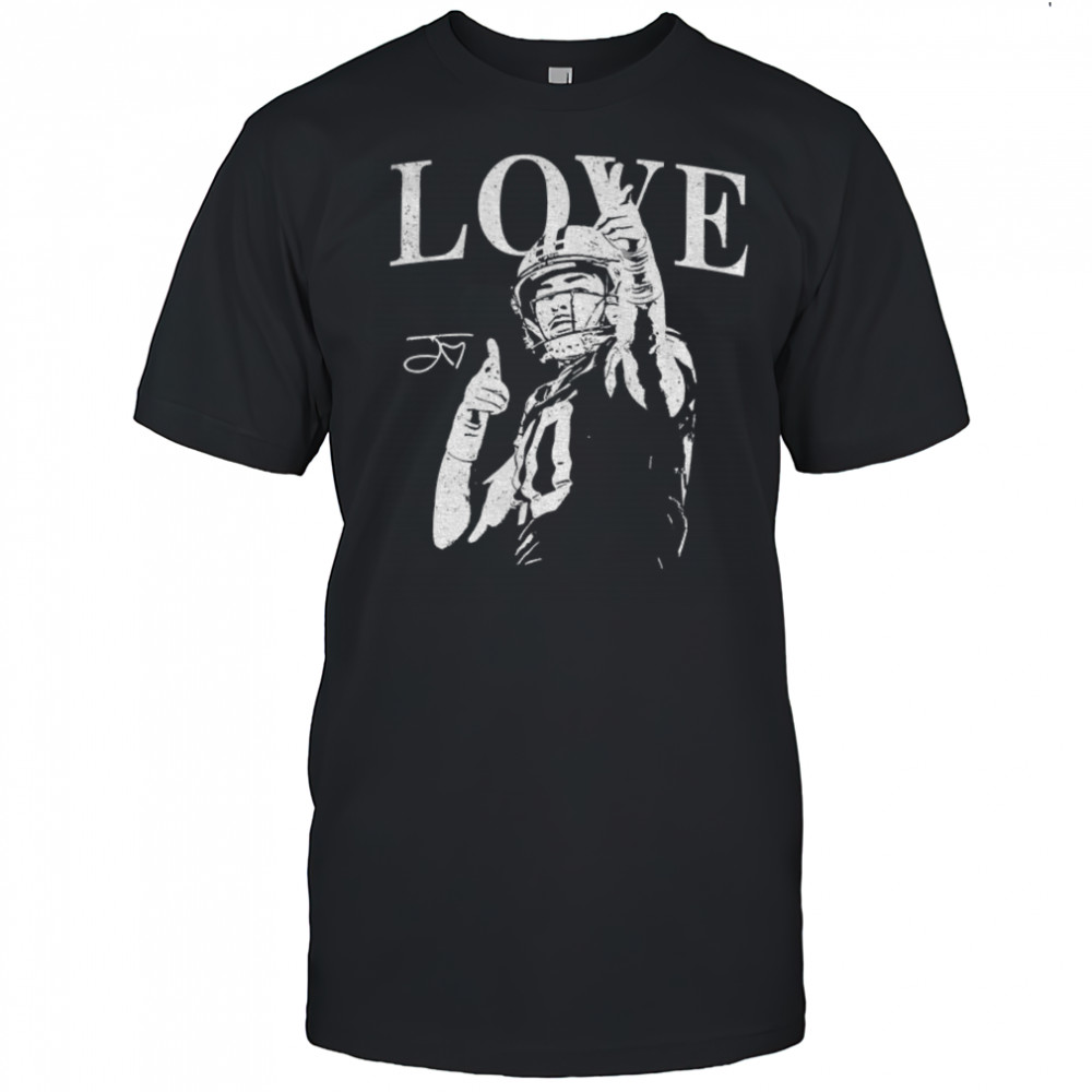 Jordan Love Green Bay Packers NFL Football signature vintage shirt