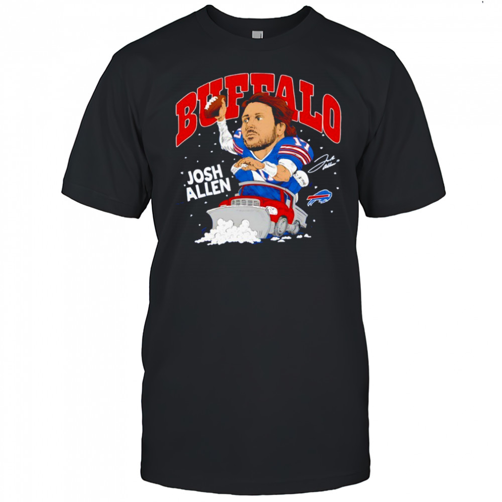 Josh Allen Buffalo Bills Caricature Player signature shirt
