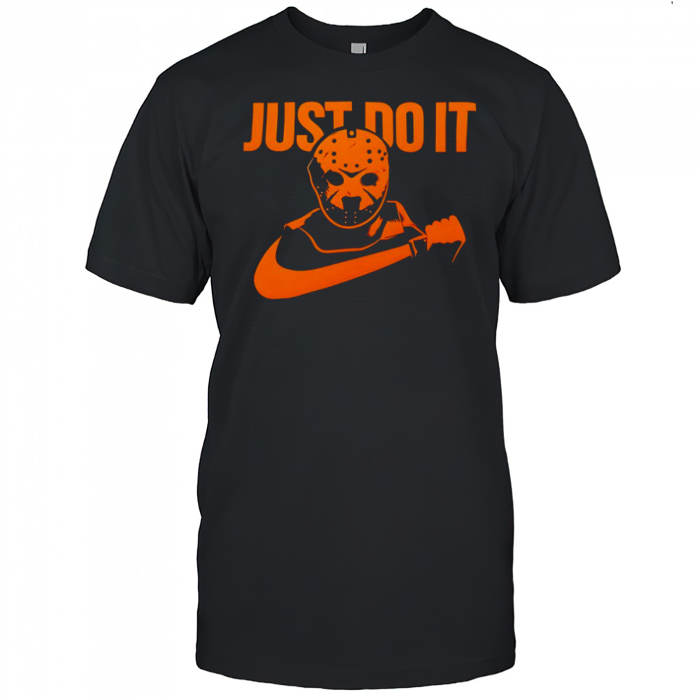 Just Do It Jason Voorhees Nike logo Halloween shirt
