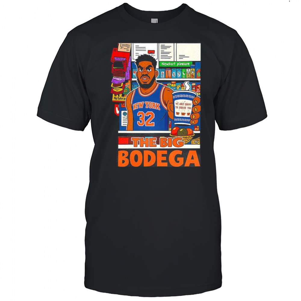 Karl-Anthony Towns New York Knicks NBA the big Bodega we are happy to serve you shirt