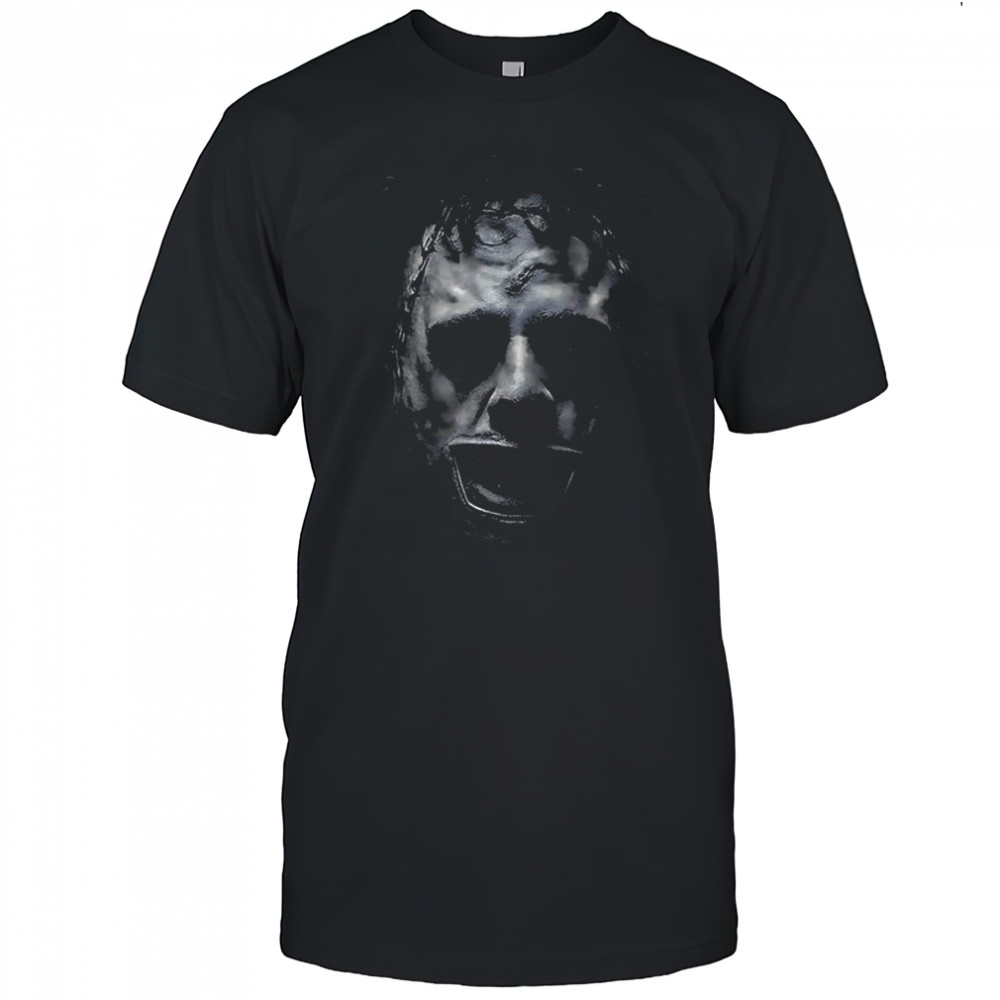 Leatherfac The Texas Chainsaw Massacre big face graphic Halloween shirt