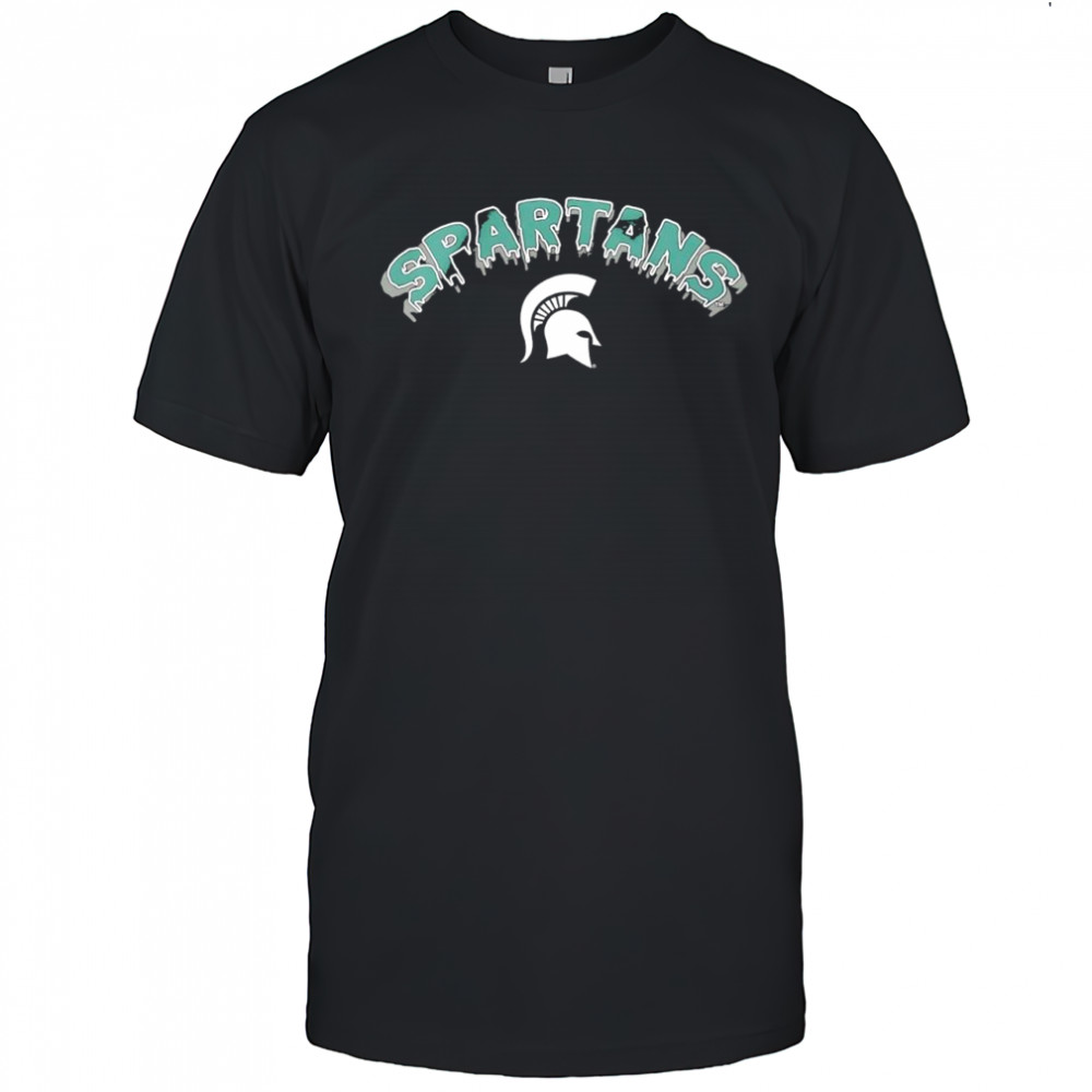 Logo and name of the Michigan State Spartans shirt