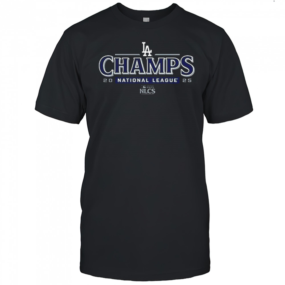 Los Angeles Dodgers 2025 National League Champions bloop single roster shirt