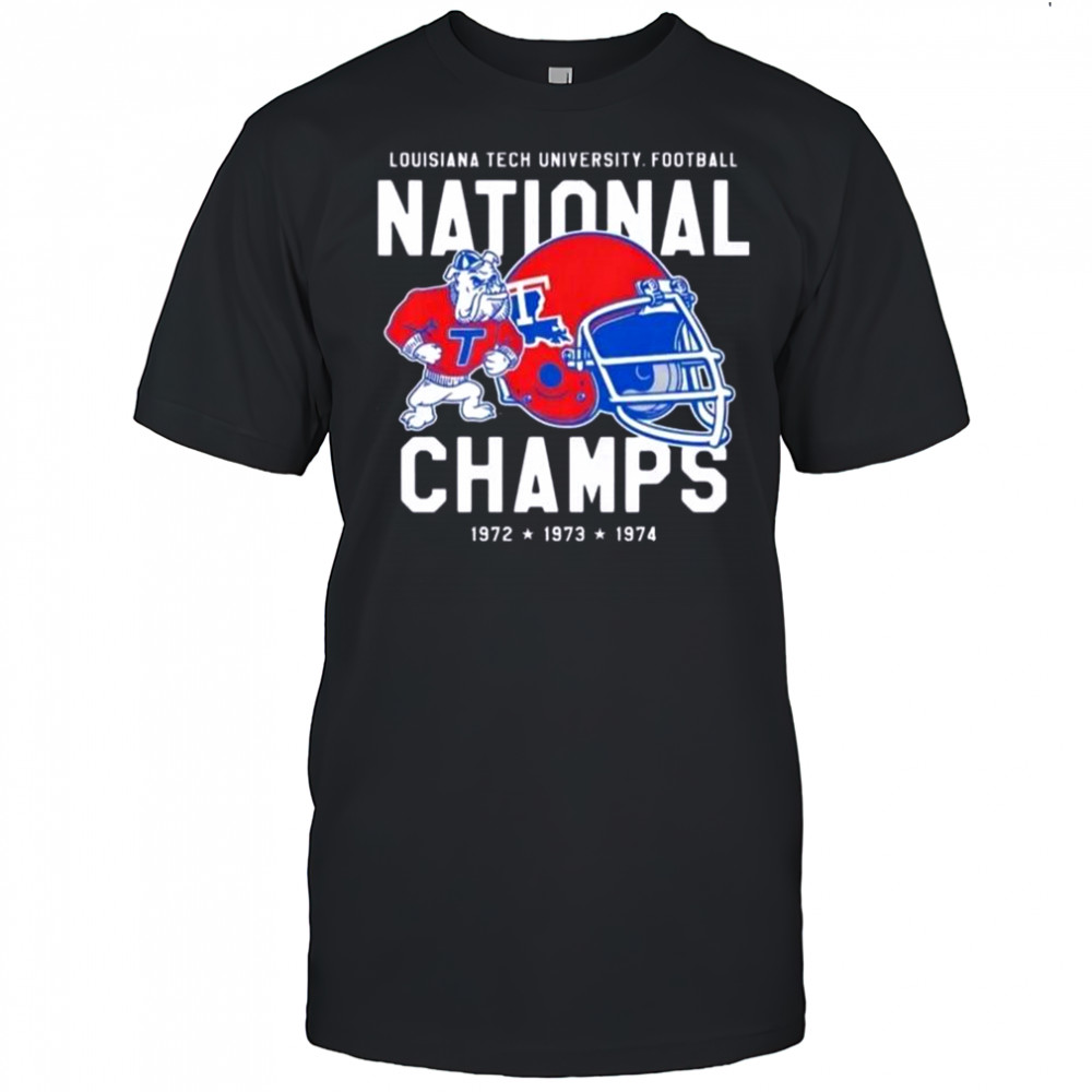 Louisiana Tech Bulldogs Football National Champs 1974 Vintage T-Shirt
