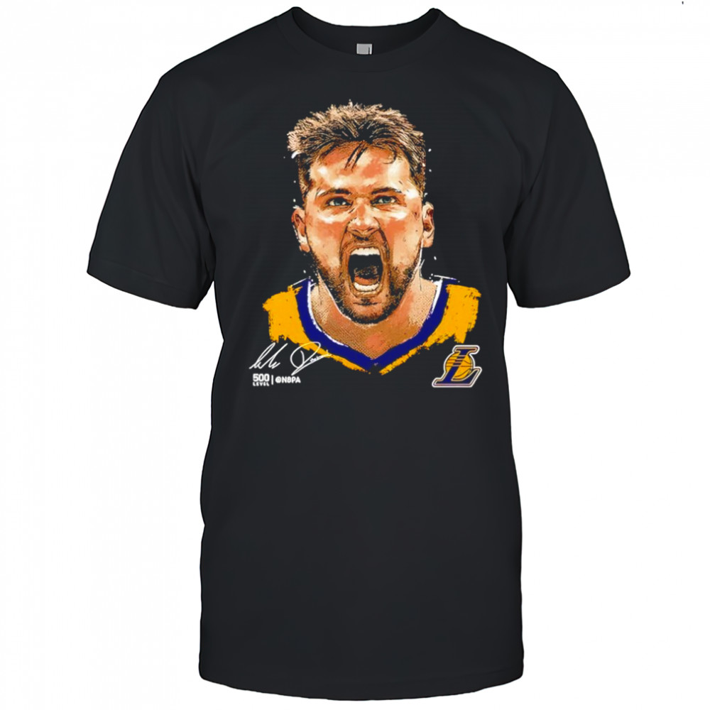 Luka Doncic Los Angeles Laker signature shirt