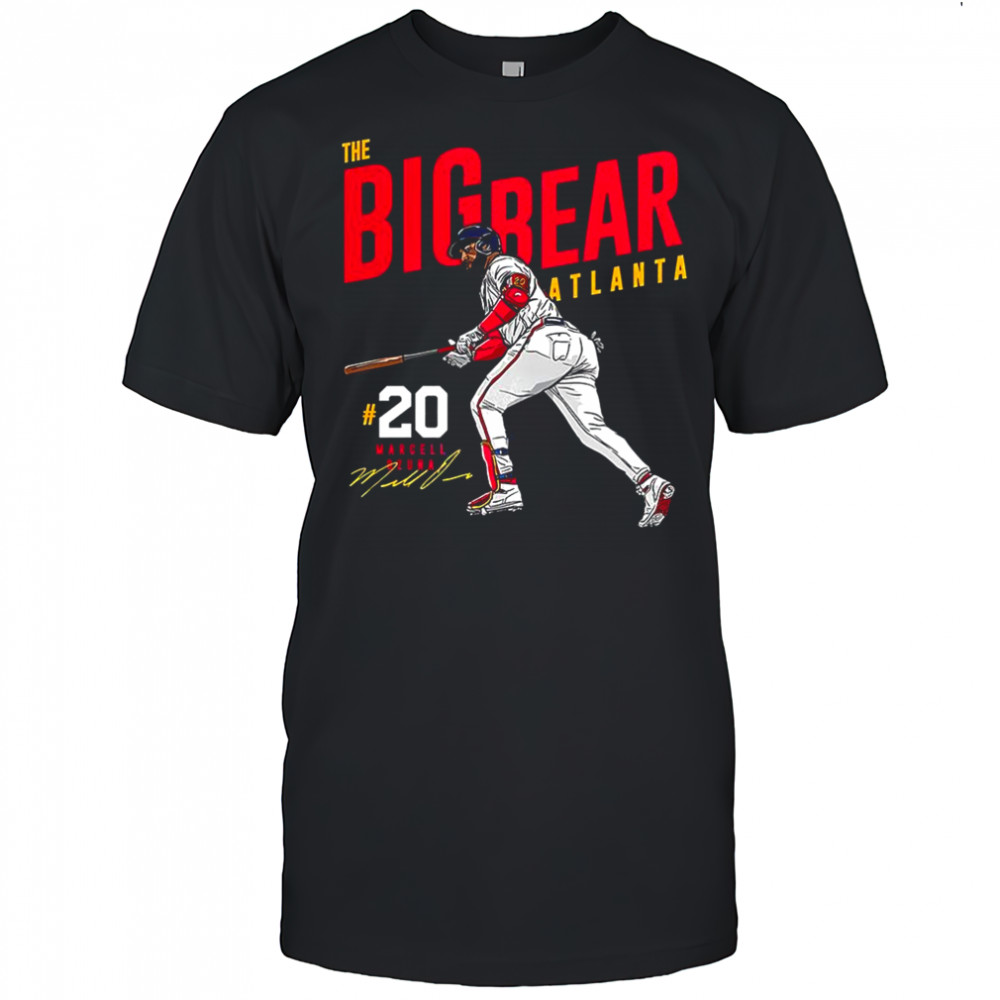 Marcell Ozuna Atlanta Braves baseball the Big Bear signature shirt