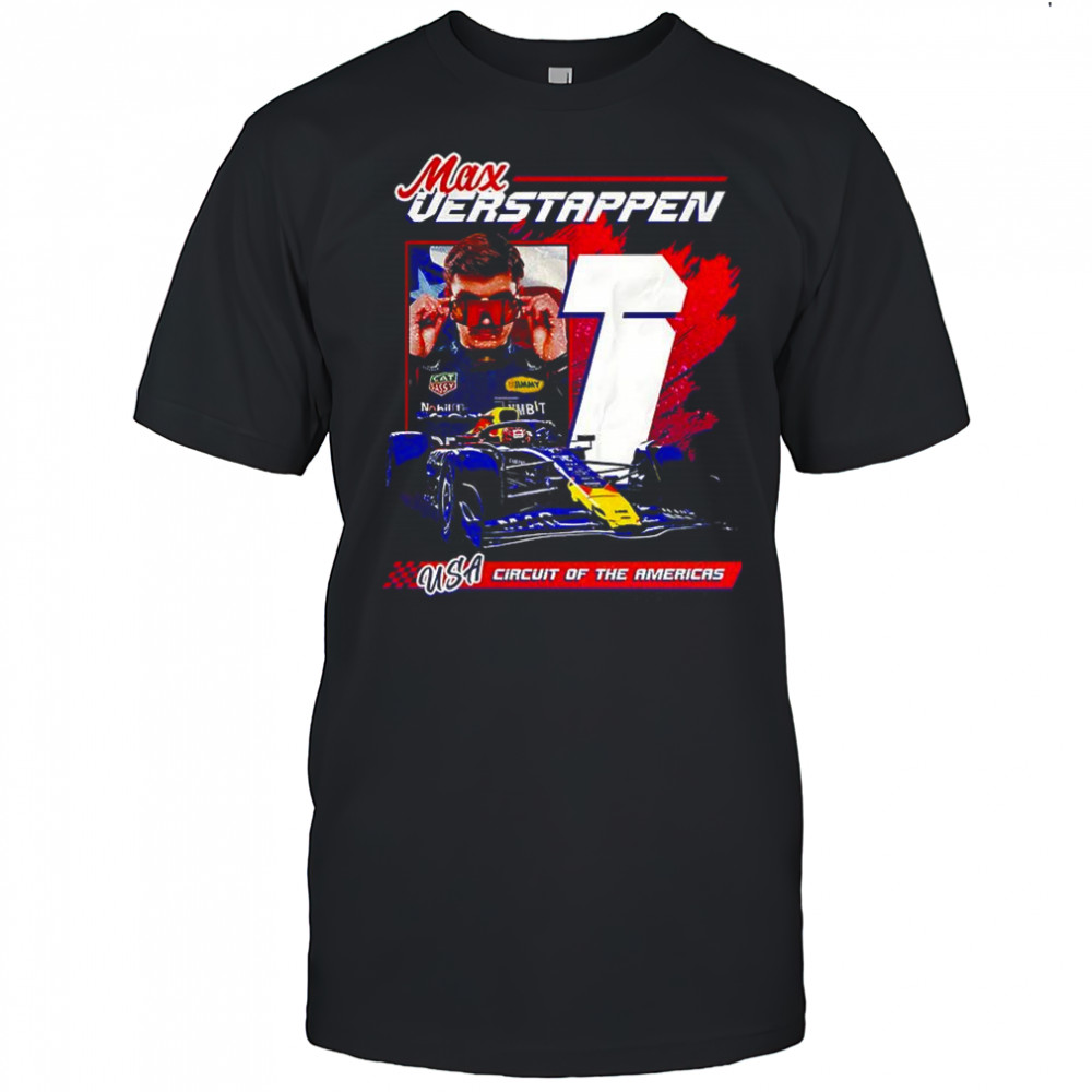 Max Verstappen Red Bull Racing F1 90s Circuit of the Americas racing shirt