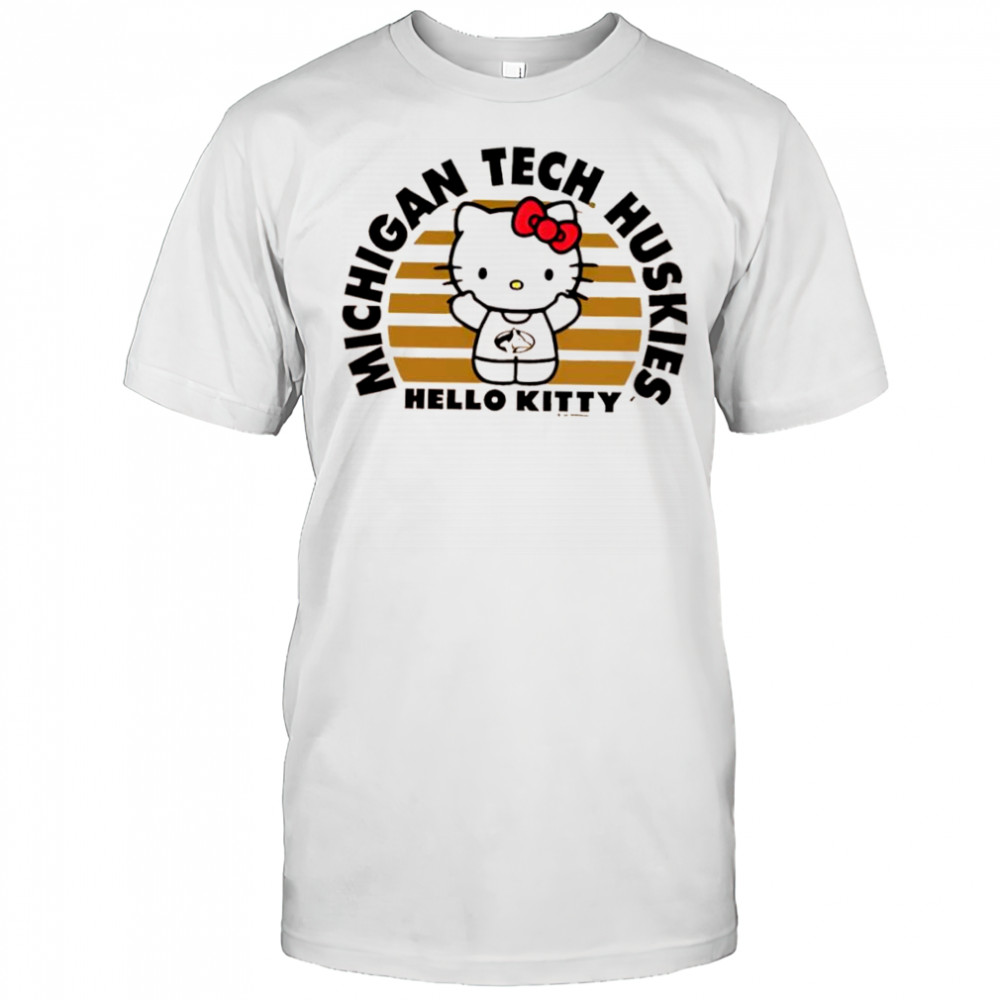 Michigan Tech Hello Kitty collab logo shirt