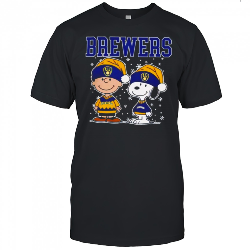 Milwaukee Brewers Snoopy Christmas shirt