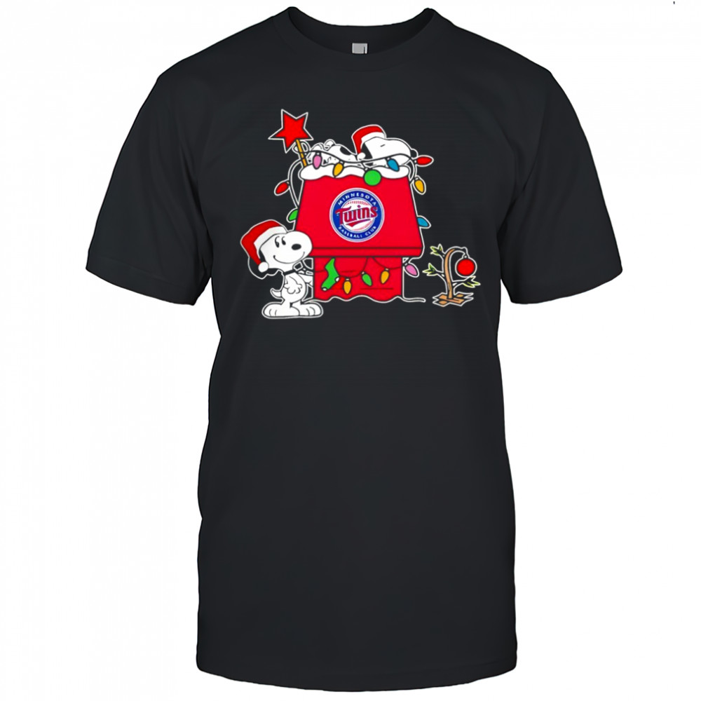 Minnesota Twins Christmas Snoopy Doghouse shirt