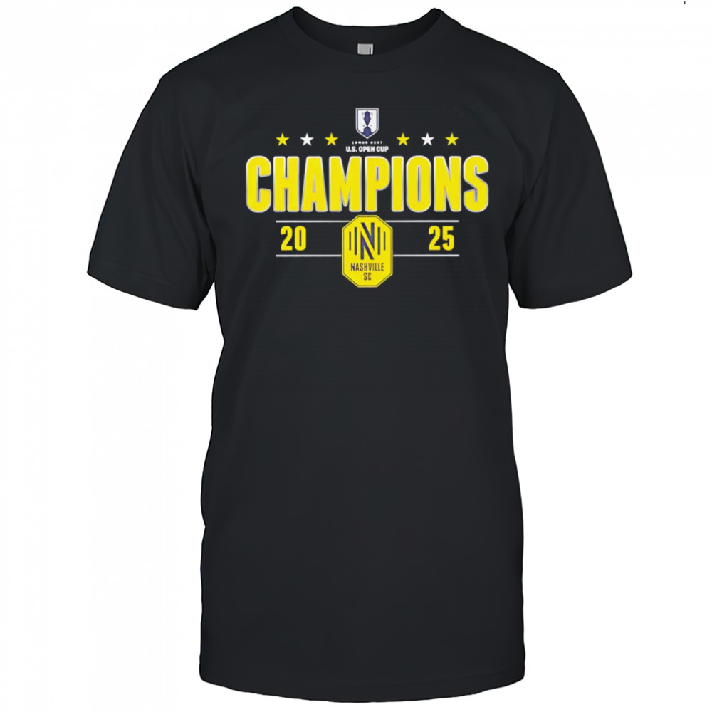 Nashville SC 2025 U.S. Open Cup Champions T-shirts