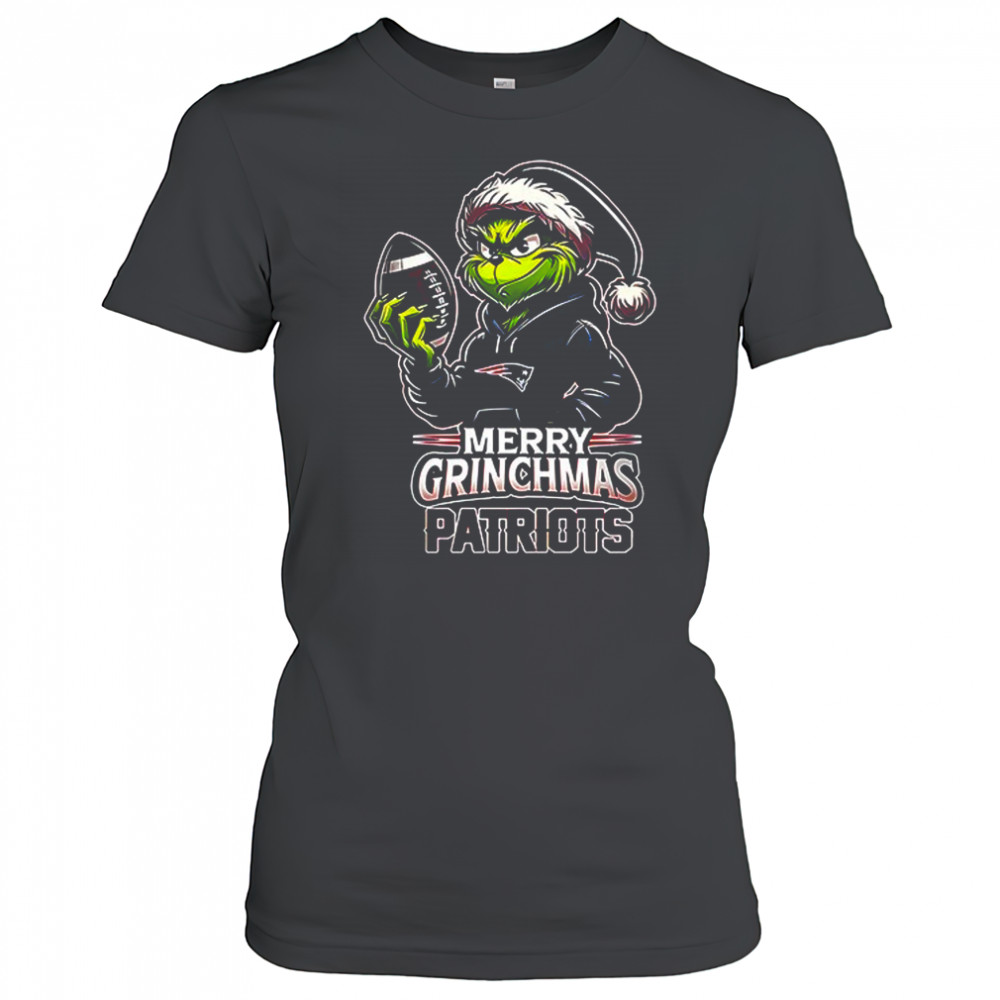 New England Patriots Merry Grinchmas they hate us because they ain’t us Graphic T-Shirt