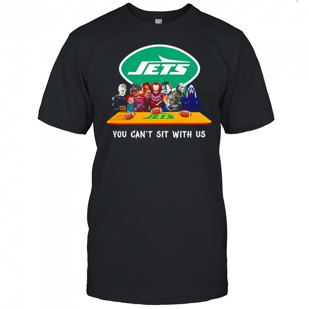 New York Jets Horror Movies Halloween you can’t sit with us shirt