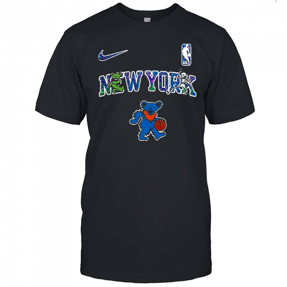 New York Knicks Grateful Dead 60th anniversary bears shirt