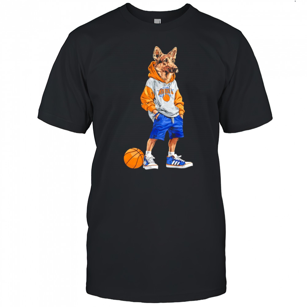 New York Knicks x German Shepherd Hoop Dogs shirt