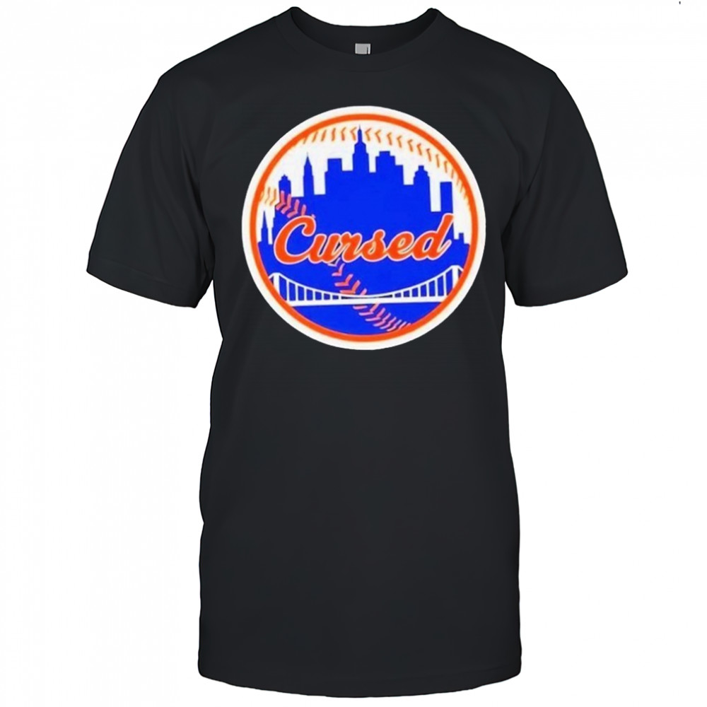 New York Mets Cursed Skyline T-shirt