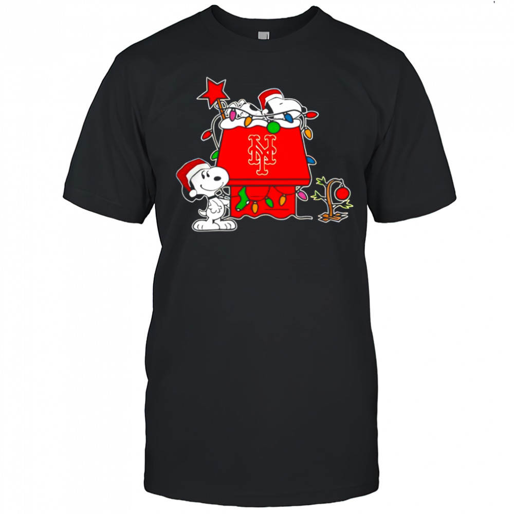 New York Mets Snoopy Christmas Holiday 2025 shirt