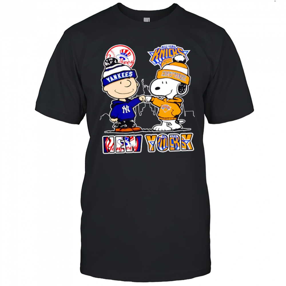 New York Yankees x Knicks Snoopy shirt