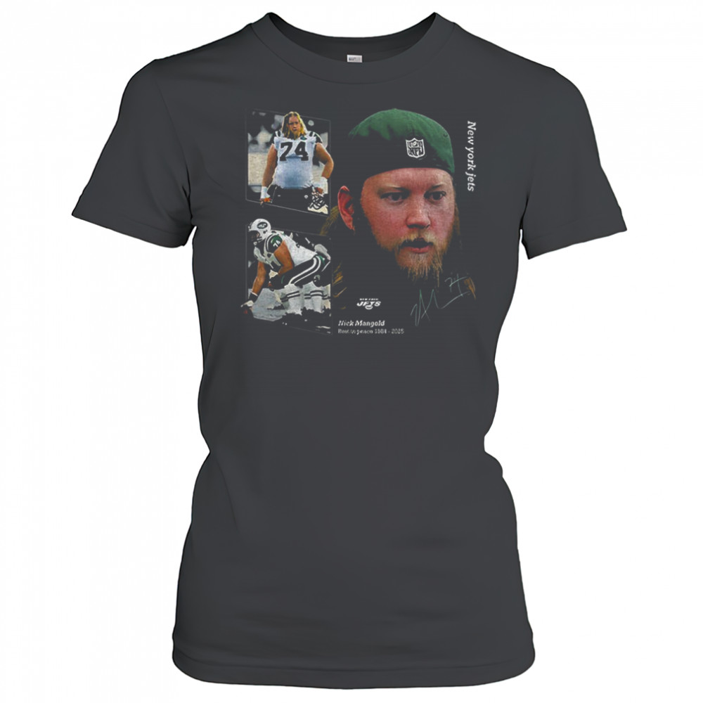 Nick Mangold New York Jets NFL Football 1984 2025 RIP Legends never Die signature graphic shirt