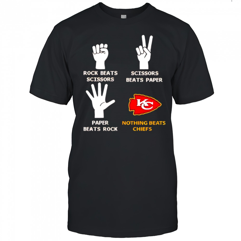 Nothing Beats Chiefs Rock Beats Scissors shirt